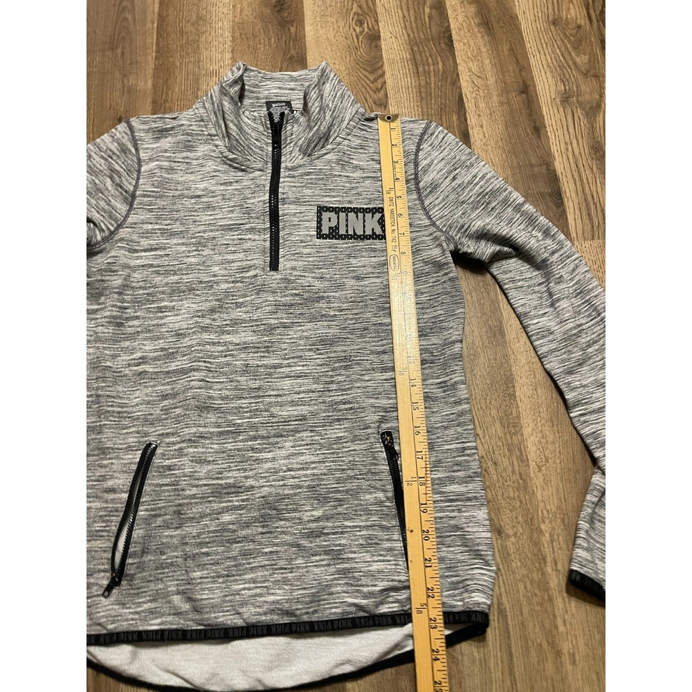 Victoria's Secret Shirt, Women's Small, Gray, Turtleneck, 1/4 Zip Up, Pullover - Picture 7 of 10
